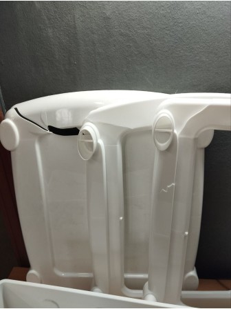 Уценка 23-1373 Комод пластиковый VIOLET Ажур 035326, 3 секции, белый