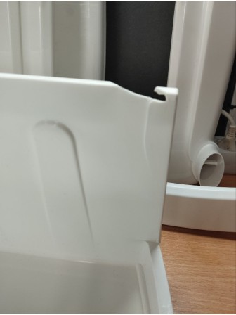 Уценка 23-1373 Комод пластиковый VIOLET Ажур 035326, 3 секции, белый