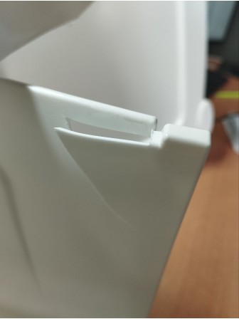 Уценка 23-1373 Комод пластиковый VIOLET Ажур 035326, 3 секции, белый