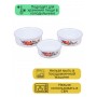 Миски эмалированные с крышками набор 3 шт. MALLONY FAMILIA 600/ 850/ 1250 мл