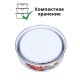 Миски эмалированные с крышками набор 3 шт. MALLONY FAMILIA 600/ 850/ 1250 мл