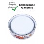 Миски эмалированные с крышками набор 3 шт. MALLONY FAMILIA 600/ 850/ 1250 мл