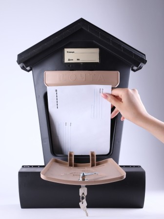Большой почтовый ящик ЭЛИТ с отсеком для газет