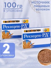 БАД Рекицен-РД 100 г общеукрепляющее средство, для очищения, клетчатка, набор 2 упаковки