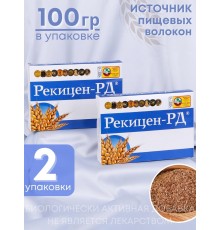 БАД Рекицен-РД 100 г общеукрепляющее средство, для очищения, клетчатка, набор 2 упаковки