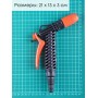 Пистолет Жук для полива с фиксатором со штуцером елочкой 1/2"-3/4"