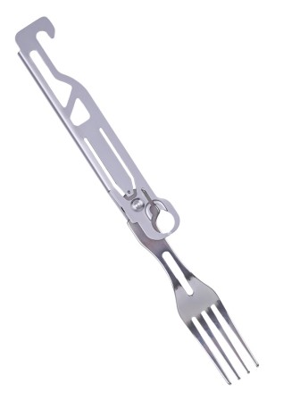 Мультитул туристический, набор складных столовых приборов ЭМИТРОН 6 в 1