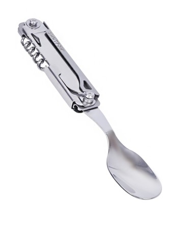 Мультитул туристический, набор складных столовых приборов ЭМИТРОН 6 в 1