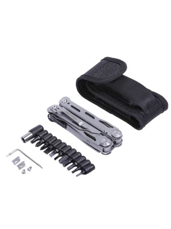 Мультитул многофункциональный, набор инструментов Эмитрон 11 в 1 с набором бит + ЗИП для острогубцев