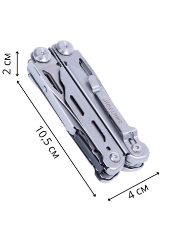 Мультитул многофункциональный, набор инструментов Эмитрон 11 в 1 с набором бит + ЗИП для острогубцев