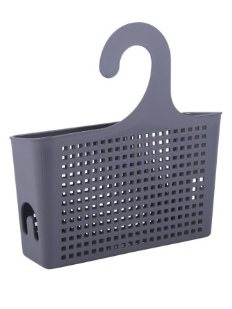 Органайзер подвесной для ванной VIOLET Лофт с петлей серый