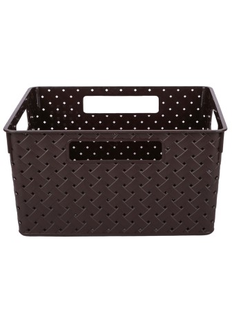 Коробка для хранения квадратная 11 л "Береста" 29х29х15 см, цвет венге