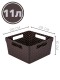 Коробка для хранения квадратная 11 л "Береста" 29х29х15 см, цвет венге