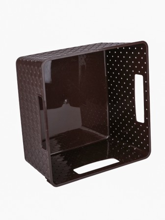 Коробка для хранения квадратная 11 л "Береста" 29х29х15 см, цвет венге