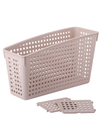 Органайзер для хранения для ванной, кухни Violet Лофт со съемными перегородками, цвет латте