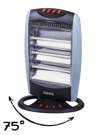 Инфракрасный обогреватель для дома Oasis IS-12P 1.2 кВт, поворотное основание