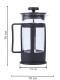Френч-пресс 350 мл для чая и кофе MALLONY VARIATO черный