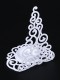 Подсвечник металлический белый "Елка гламурная" Омский свечной