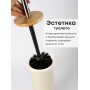 Ерш туалетный с подставкой Бамбук М8065 беж. Альтернатива