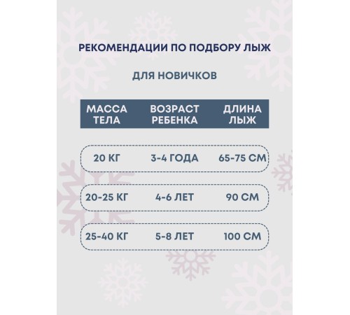 Лыжи детские Быстрики Мультяшки 90см, с палками 90см, в сетке