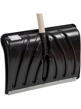 Лопата снеговая КРЕПЫШ с деревянным черенком