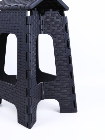 Табурет складной Плетенка М3121, графитовый(почти черный)