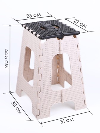 Табурет складной Плетенка М7093 беж/коричн. Альтернатива