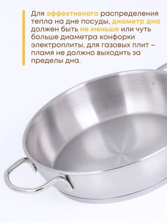 Набор посуды из нержавеющей стали Амет 6 предметов исполнение 1