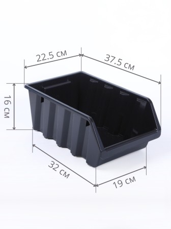 Лоток Saturn 375х225х160 мм (черный) 221401430 01 -- 3 шт