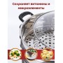 Мантоварка WEBBER BE-082 7л, нерж, d24см