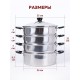 Мантоварка WEBBER BE-082 7л, нерж, d24см