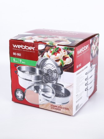 Мантоварка WEBBER BE-082 7л, нерж, d24см