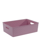 Корзинка "Береста" 7,5л 350х245х105мм (сирень)