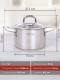 Кастрюля Kukmara Safia SF-CA1816G, 1,8 л, нержавеющая сталь