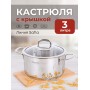 Кастрюля нерж. SAFIA SF-CA3020G 3л, d20см, стекл.крышка