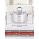 Кастрюля Kukmara Safia SF-CA3020G, 3 л, нержавеющая сталь