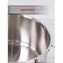 Кастрюля нерж. SAFIA SF-CA4022G 4л, d22см, стекл.крышка