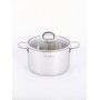 Кастрюля нерж. SAFIA SF-CA6024G 6л, d24см, стекл.крышка