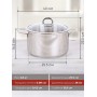 Кастрюля нерж. SAFIA SF-CA9028G 9л, d28см, стекл.крышка