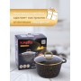 Кастрюля Грация (черный/золото) кчз35а 3,5л, стекл.крышка