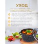 Кастрюля Грация (черный/серебро) кчс35а 3,5л,стекл.крышка