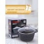 Кастрюля Грация (черный/серебро) кчс35а 3,5л,стекл.крышка