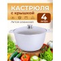 Кастрюля к40 4л крышка, алюминий