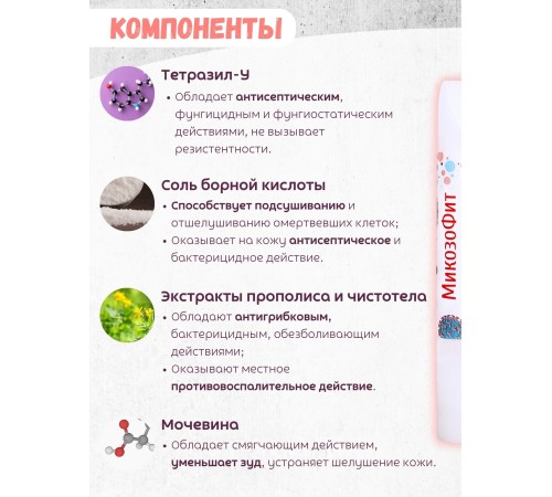 Крем-гель "МикозоФит" 10 мл Крем-гель "МикозоФит" 10 мл