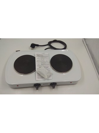 23-0894 Электрическая плитка Мечта 212Ч белая, 2 конфорки, чугун