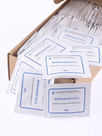 Борная кислота порошок, 75 пакетиков по 10 грамм