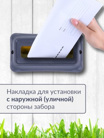 Ящик почтовый СТАНДАРТ с пластиковой защелкой и накладкой