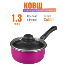 Ковш Scovo Colibri RB-030, 16 см, со стеклянной крышкой