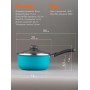 Ковш Scovo Colibri RB-031, 18см, со стеклянной крышкой
