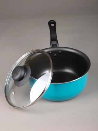 Ковш Scovo Colibri RB-031, 18 см, стеклянная крышка, антипригарное покрытие